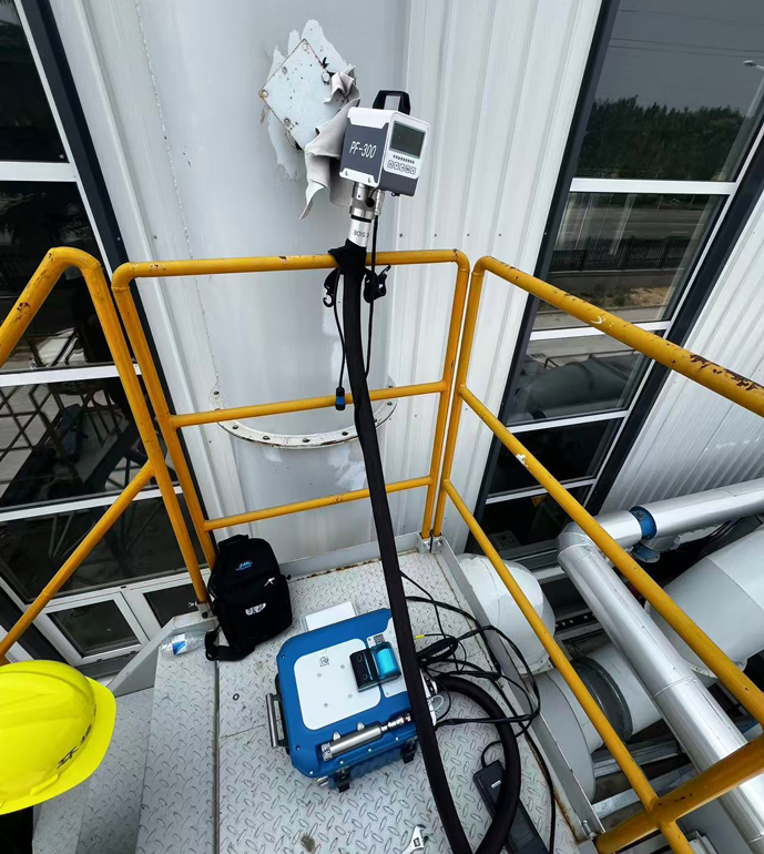 青島某科技公司非甲烷總烴現(xiàn)場測試